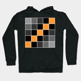 Orange Grid Hoodie